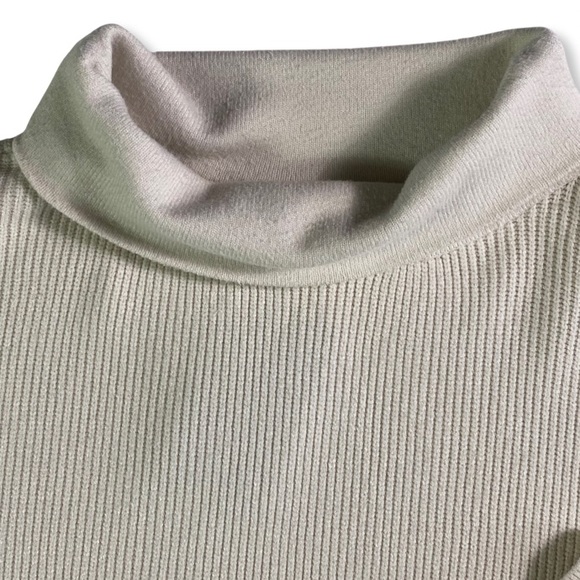 Roomy ribbed knit sweater, side vents, slight cowl neck, Devotion by Cyrus, XL - Picture 6 of 15